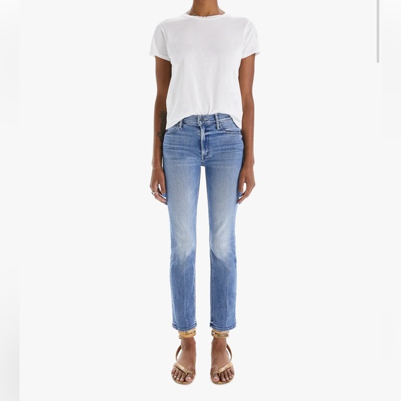 MOTHER Denim - MOTHER The Mid-Rise Dazzler Ankle Fray Jeans